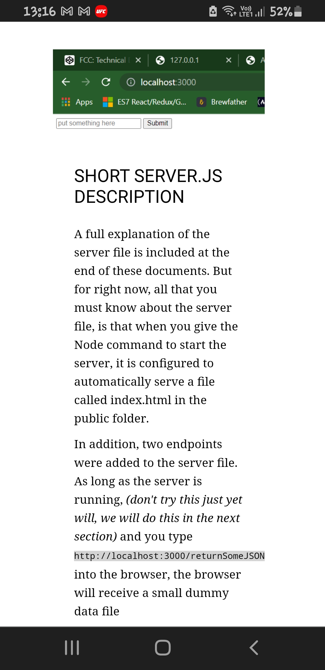 view of easy cors fix documentation mobile page